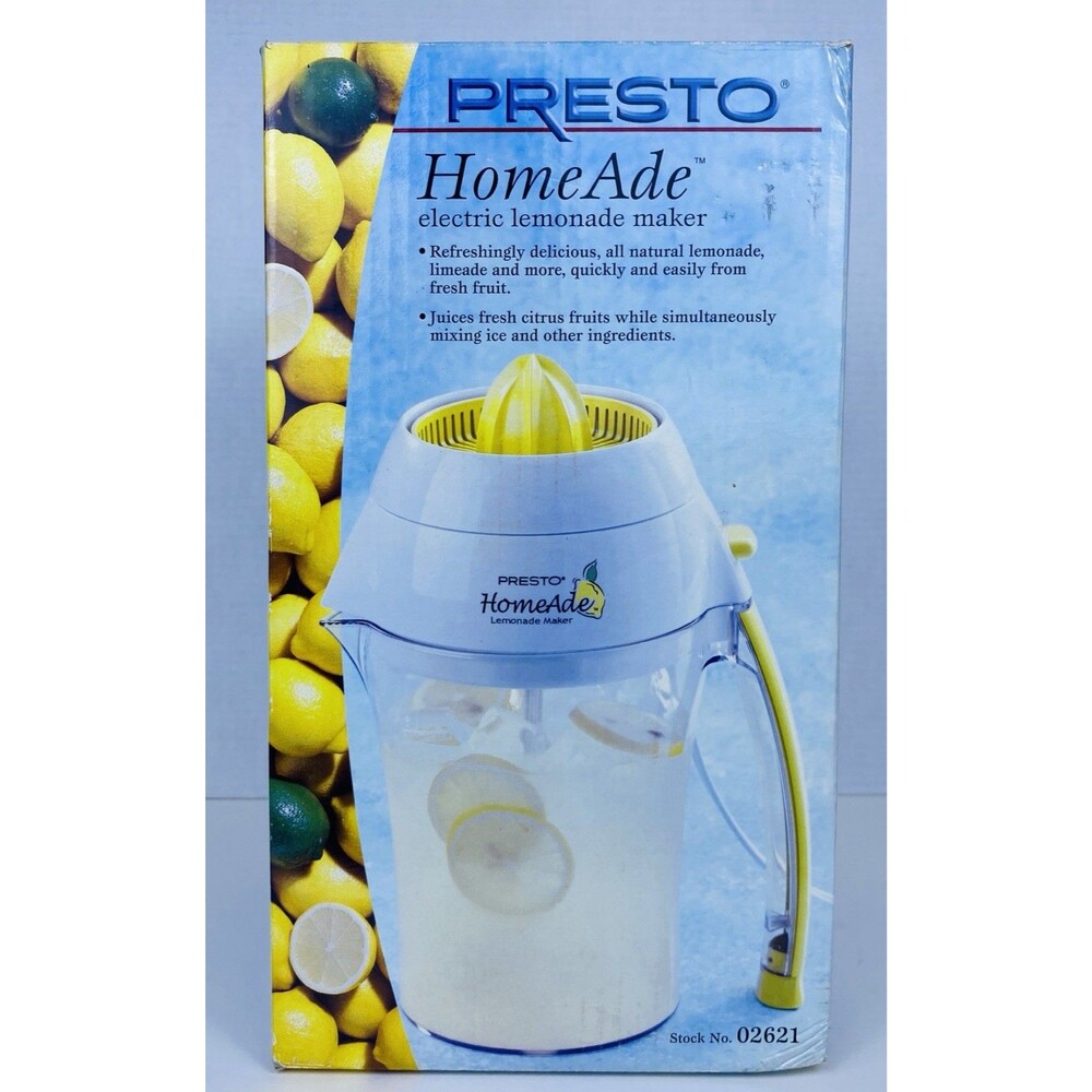 PRESTO HomeAde Electric Lemonade Maker 02621 Brand New & Sealed Summer Drink